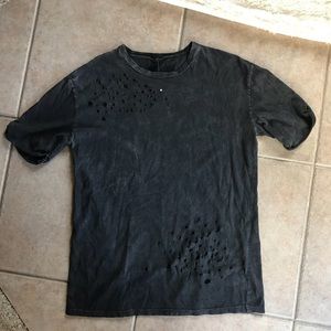 Destroyed Charcoal Vintage Tee